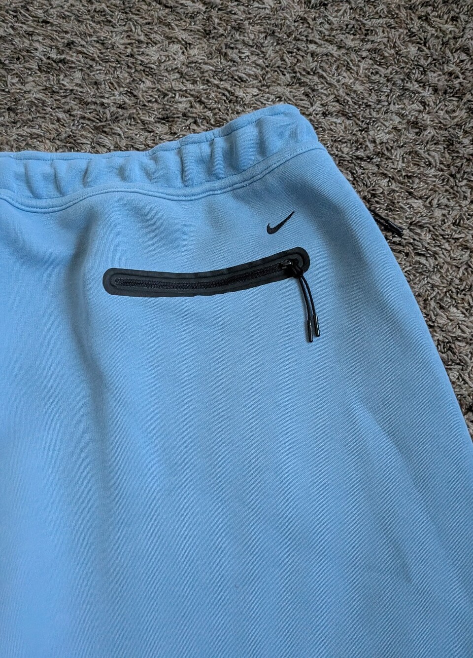 Nike Tech Blue Cotton Blend Fleece Loose Fit 13" Shorts Men's XXL - Picture 11 of 11